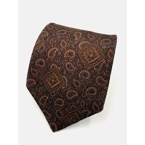 Vintage Mallory & Church‎ Silk Paisley Men's Tie  - 58" x 3 1/2"